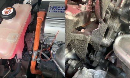 Lexus NX300h rỉ dầu vầy có nghiêm trọng không các bác?